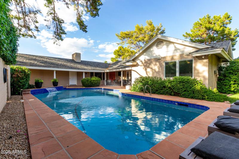 Front Private Patio with Mountain Views
