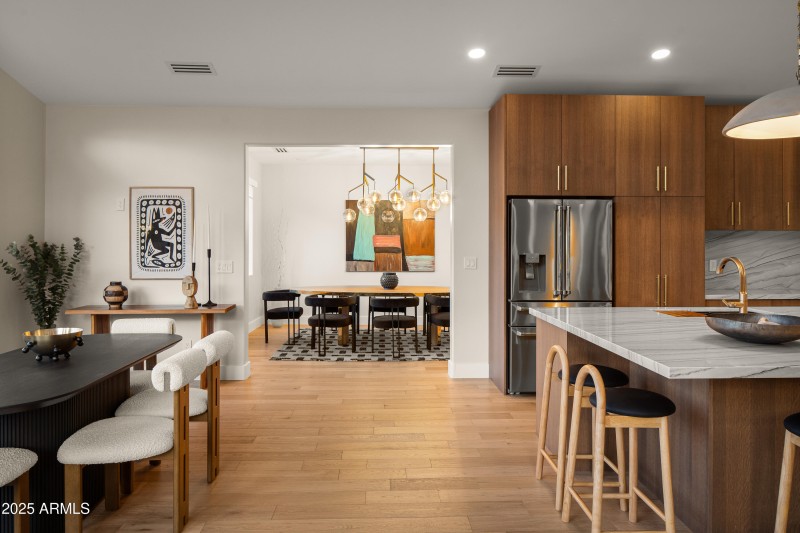 View into Kitchen & Formal Dining Room