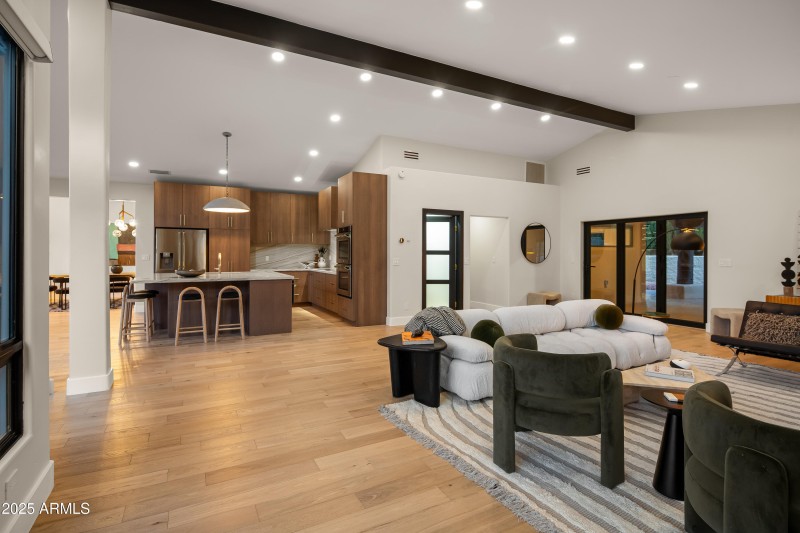 View from Living Room into Kitchen