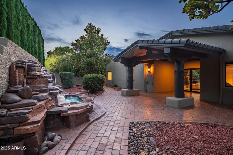 Backyard at Evening - View 2