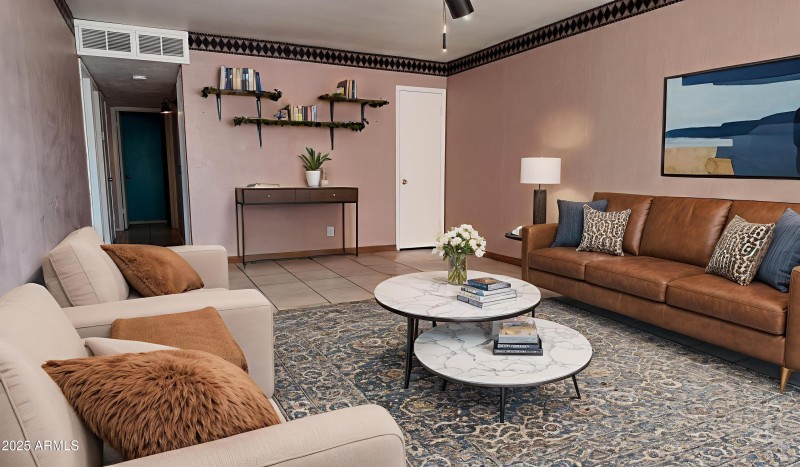 Virtual Staged Living Room