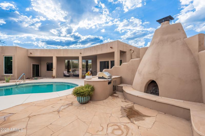 Outdoor Fire Place after Rain