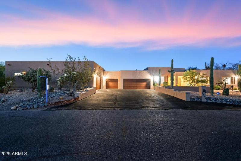 Twilight Front of Home