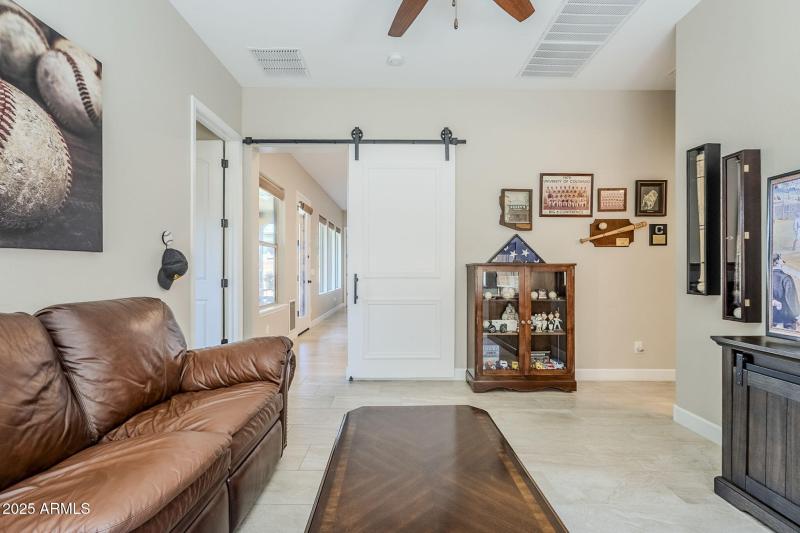 Flex Room w/Custom Barn Door