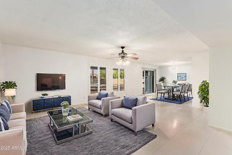 Virtually Staged Living Room