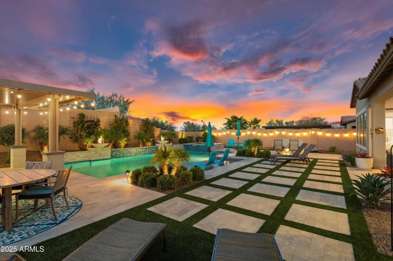 Backyard at Twilight