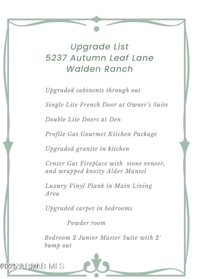 list of upgrades
