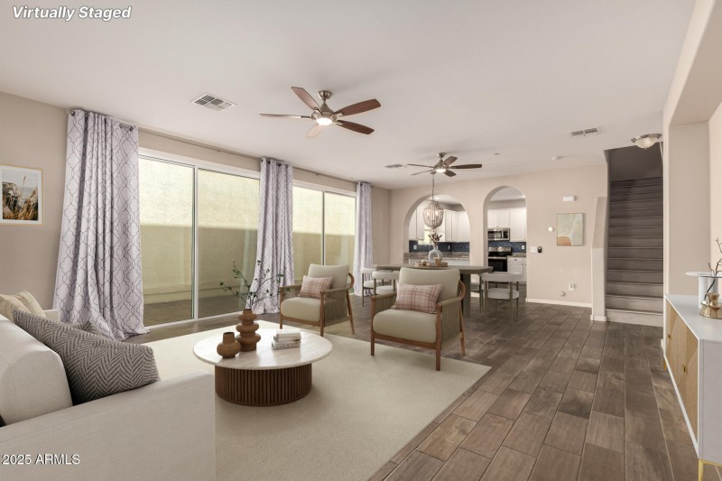 Virtual staged Living Rm