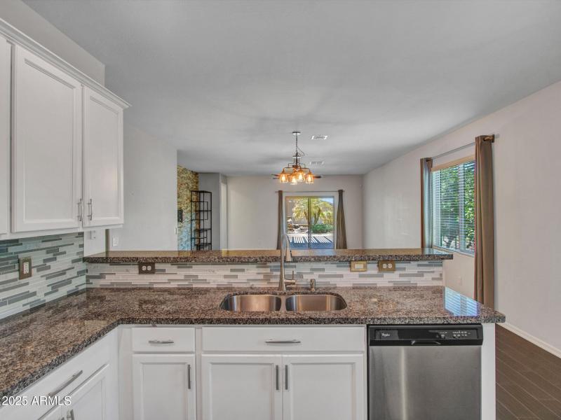 Bright Granite Kitchen View