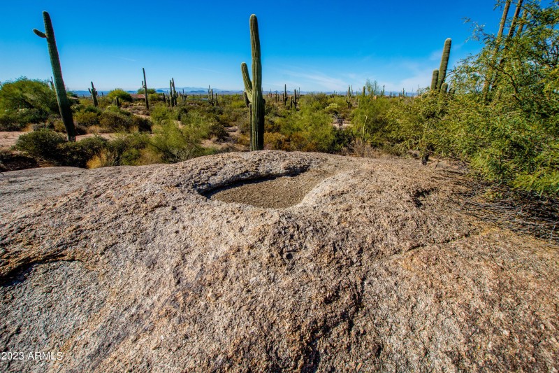 water pocket in the rocks