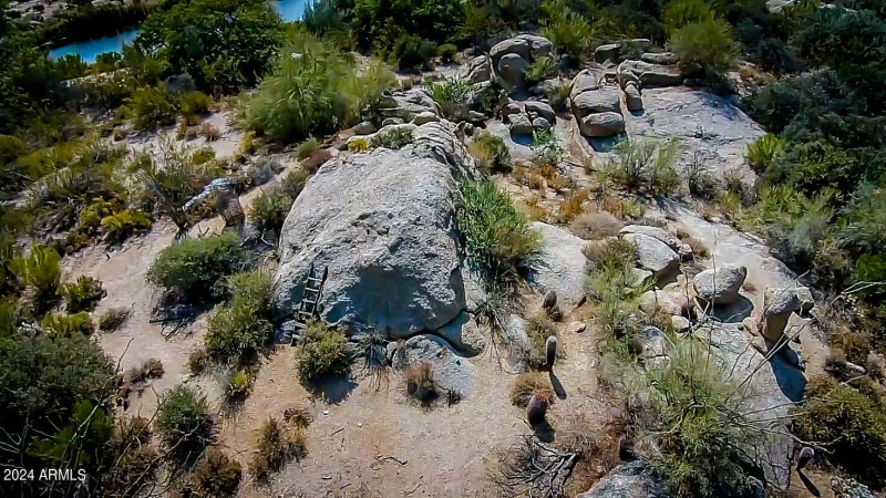 easement 3 close up by drone