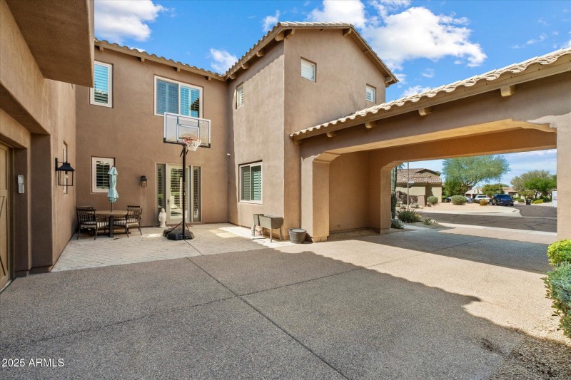 Courtyard and Carport