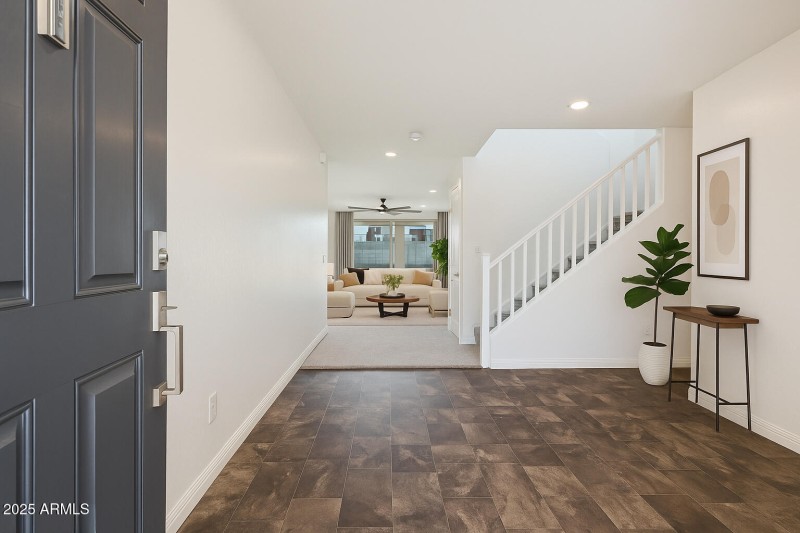 Staged Front Entrance