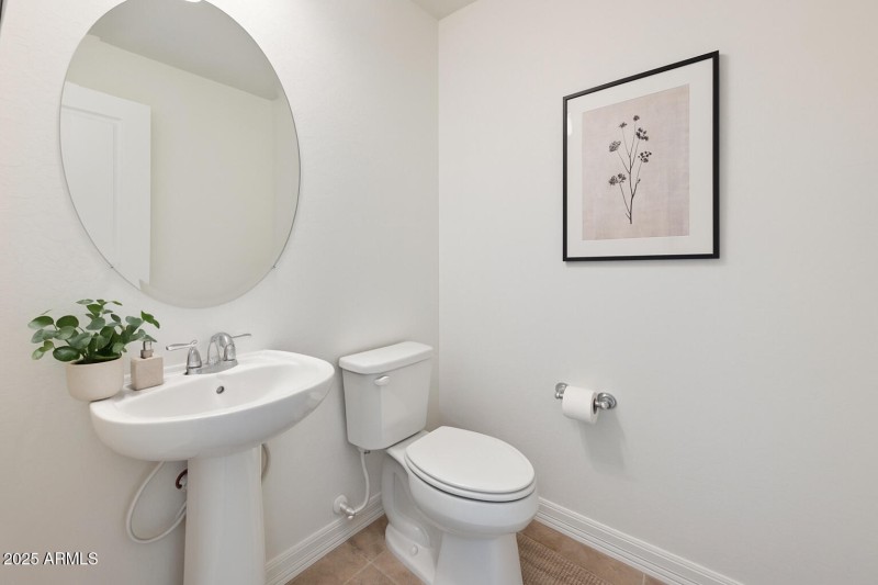 Staged Downstairs Guest Bath