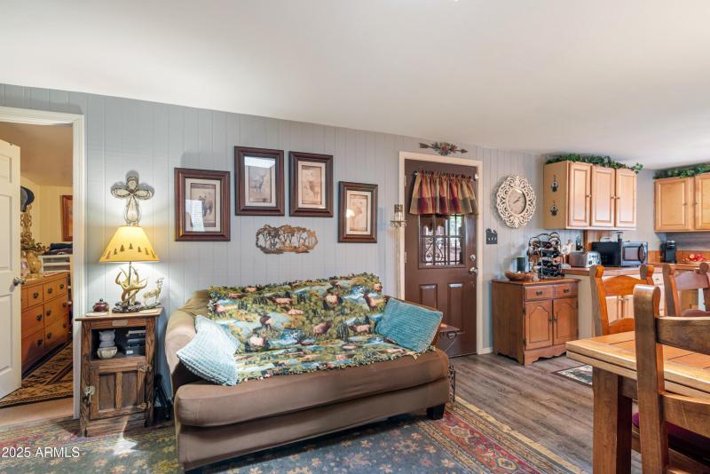 Sitting living area by dining