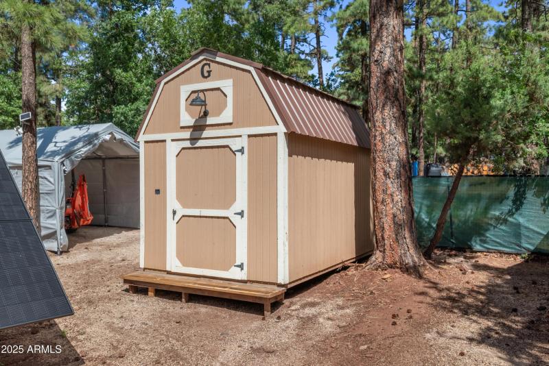 Large storage shed workshop