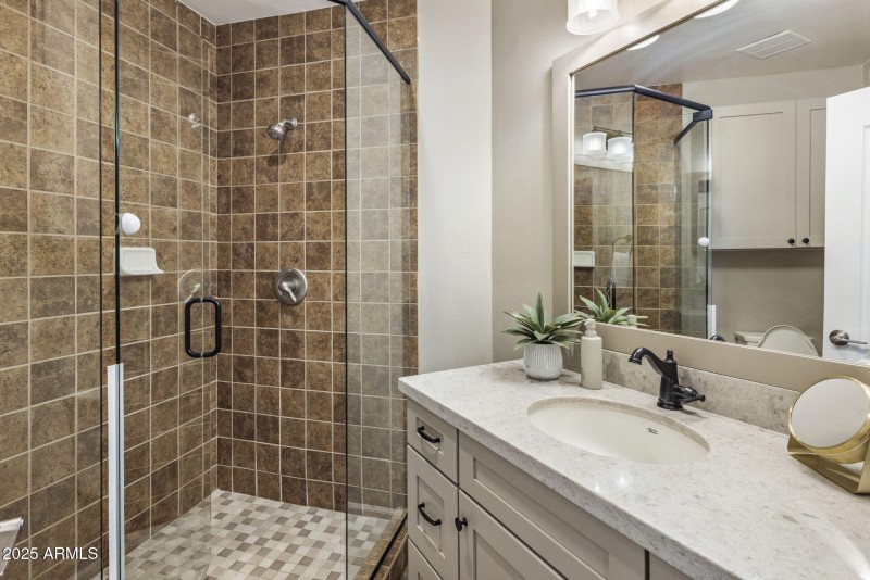 Downstairs XL bedroom bathroom