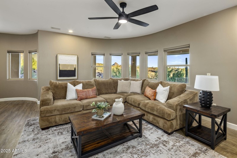 Downstairs greatroom window view