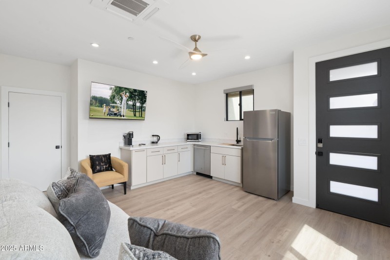 Casita Entry and Kitchen from the Living