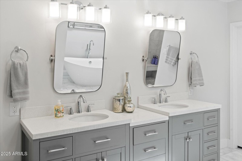 Primary Bathroom Double Vanity