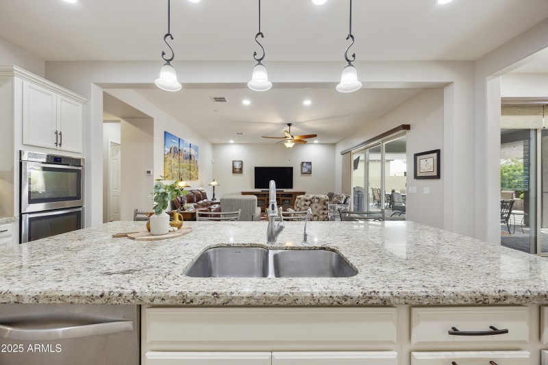 Looking into the great room