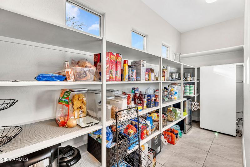 ROOM FOR A SECOND REFRIGERATOR/FREEZER