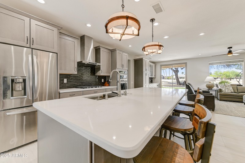 Gourmet Kitchen with Island Seating
