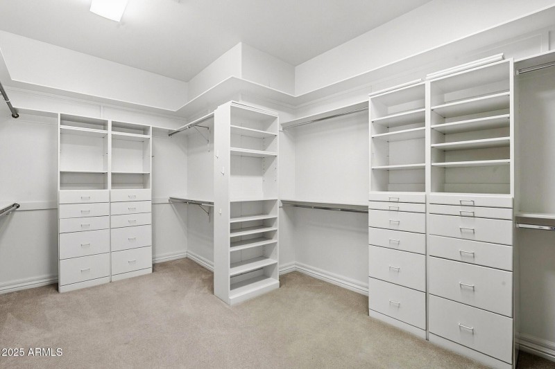 Master Bedroom Closet with Built-Ins