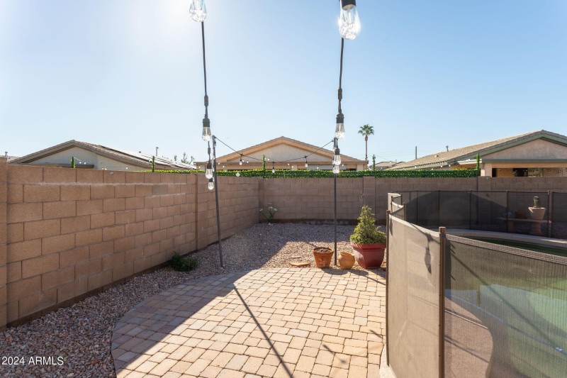 Back Yard Paver Area