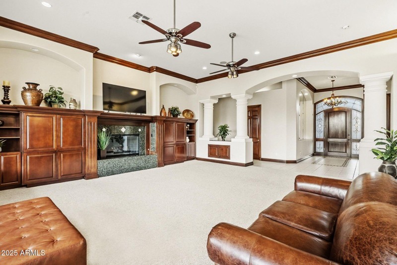 Great Room with Built-Ins