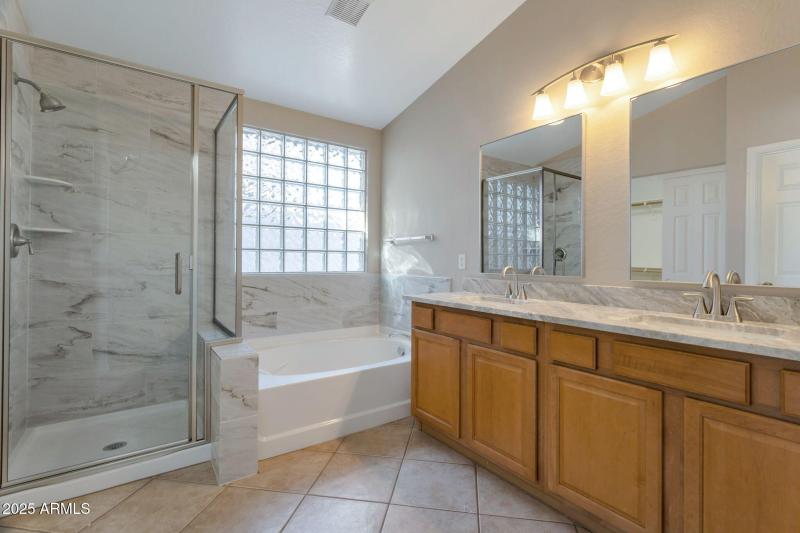 remodeled master bathroom