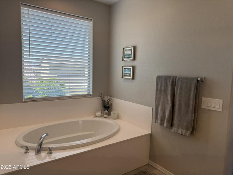 Soaking Tub with Natural Light
