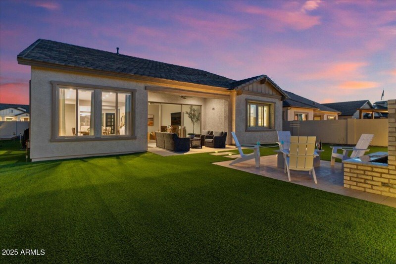 088-Back of home twilight