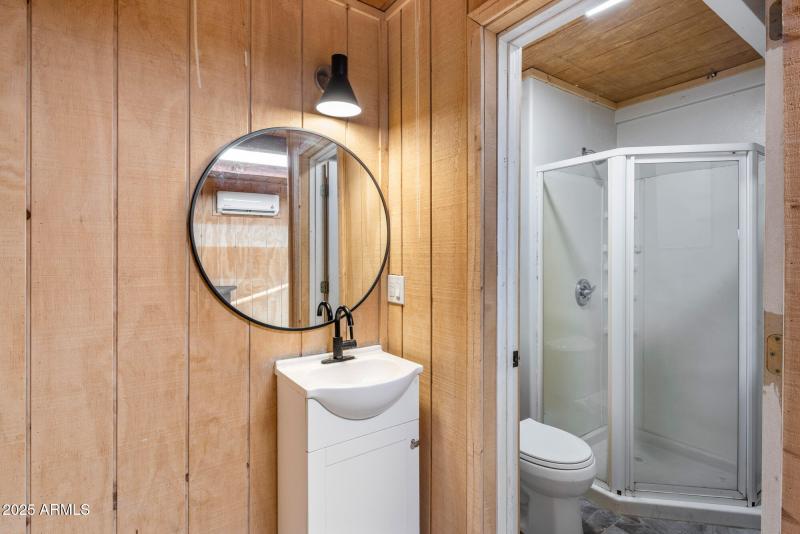 Barn office bathroom