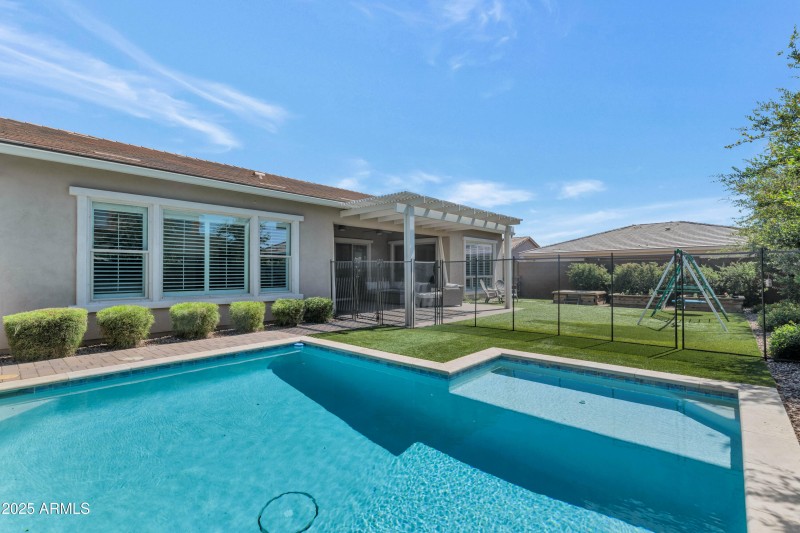 Fenced Sparkling Pool