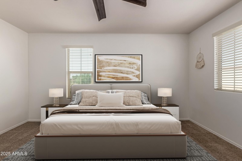 Virtually Staged - Primary Bedroom