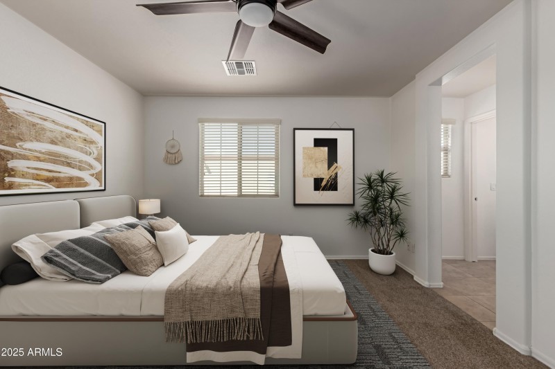 Virtually Staged - Primary Bedroom