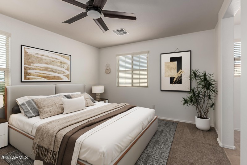 Virtually Staged - Primary Bedroom