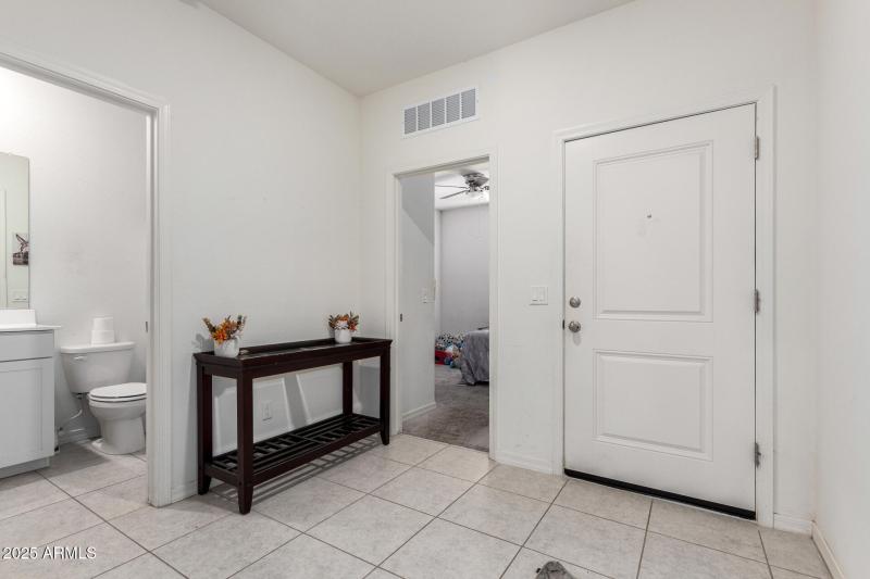 Front Hallway Bath & Front View Door