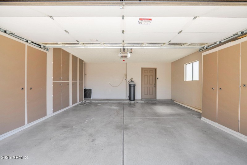 2 car garage w storage