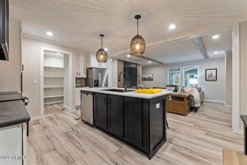 ATMOS view from Kitchen to Living Room