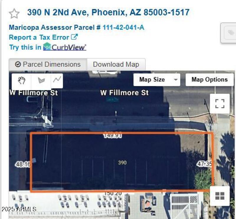 601 N 2nd Ave lot dimensions