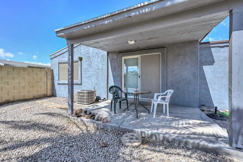 Covered Patio Seating Area
