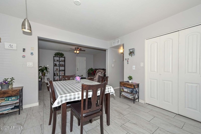 Dining Area – Tile Floors