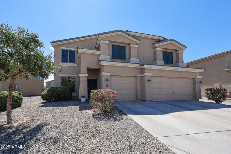 Entry walkway & desert landscaping