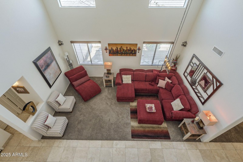 26-View of formal area from upstairs