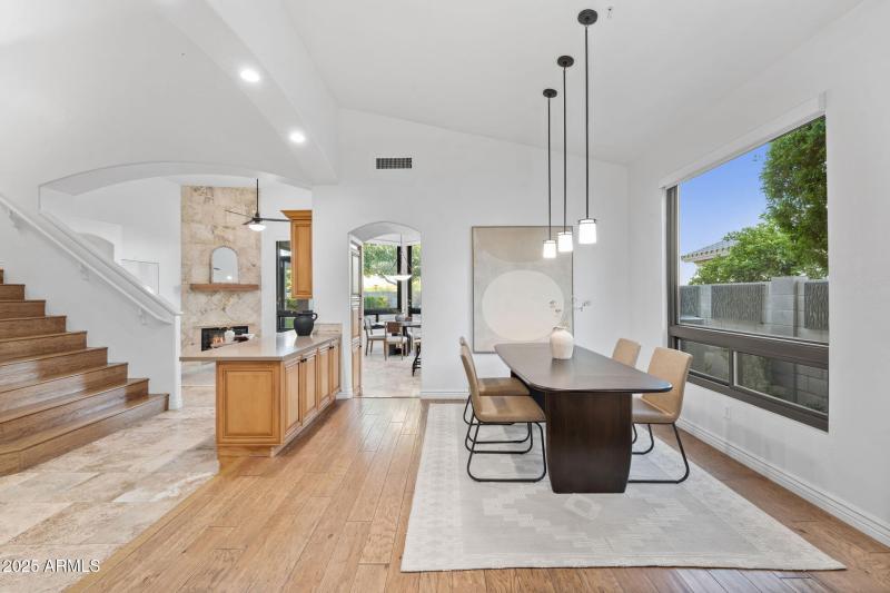 Dining to Kitchen & Family Room