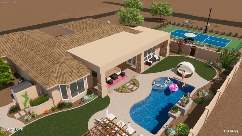 Rendering: Overview of Backyard