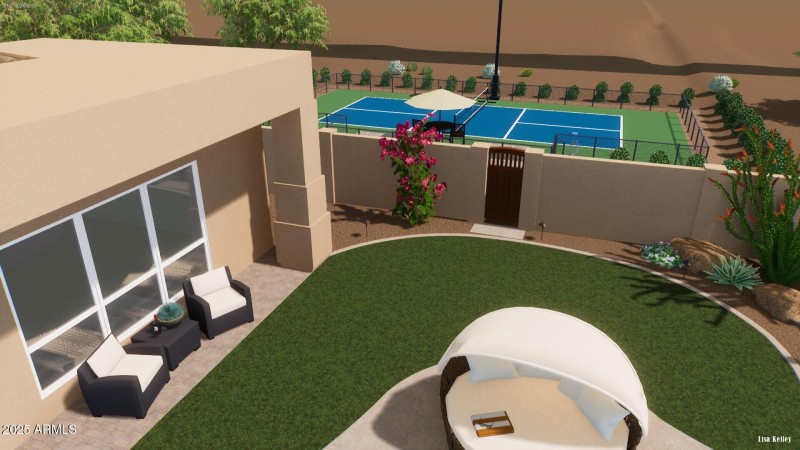 Rendering: Pickleball Court Potential