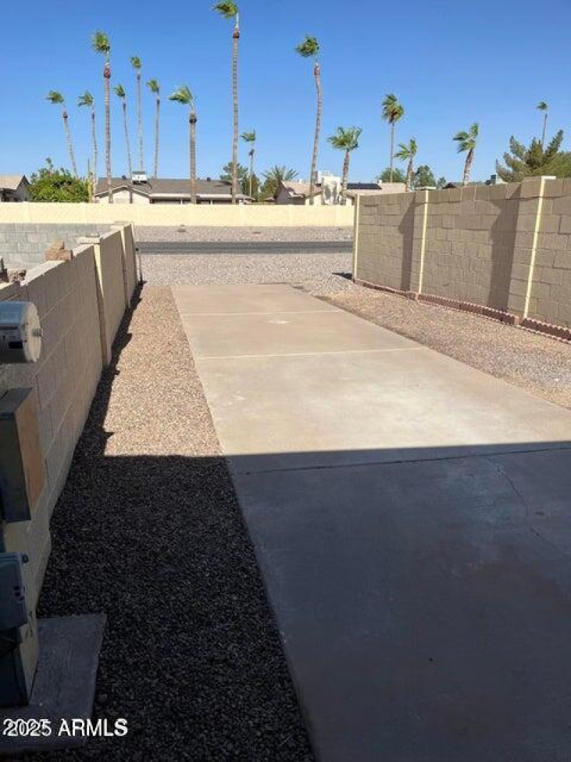 Driveway Entrance from Dobson